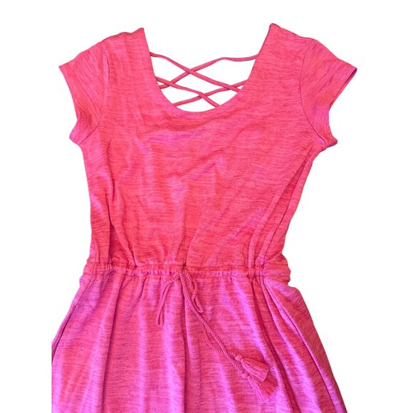 T By Talbots Womens Pink Crisscross Back Maxi Dress Size Small - Picture 2 of 5